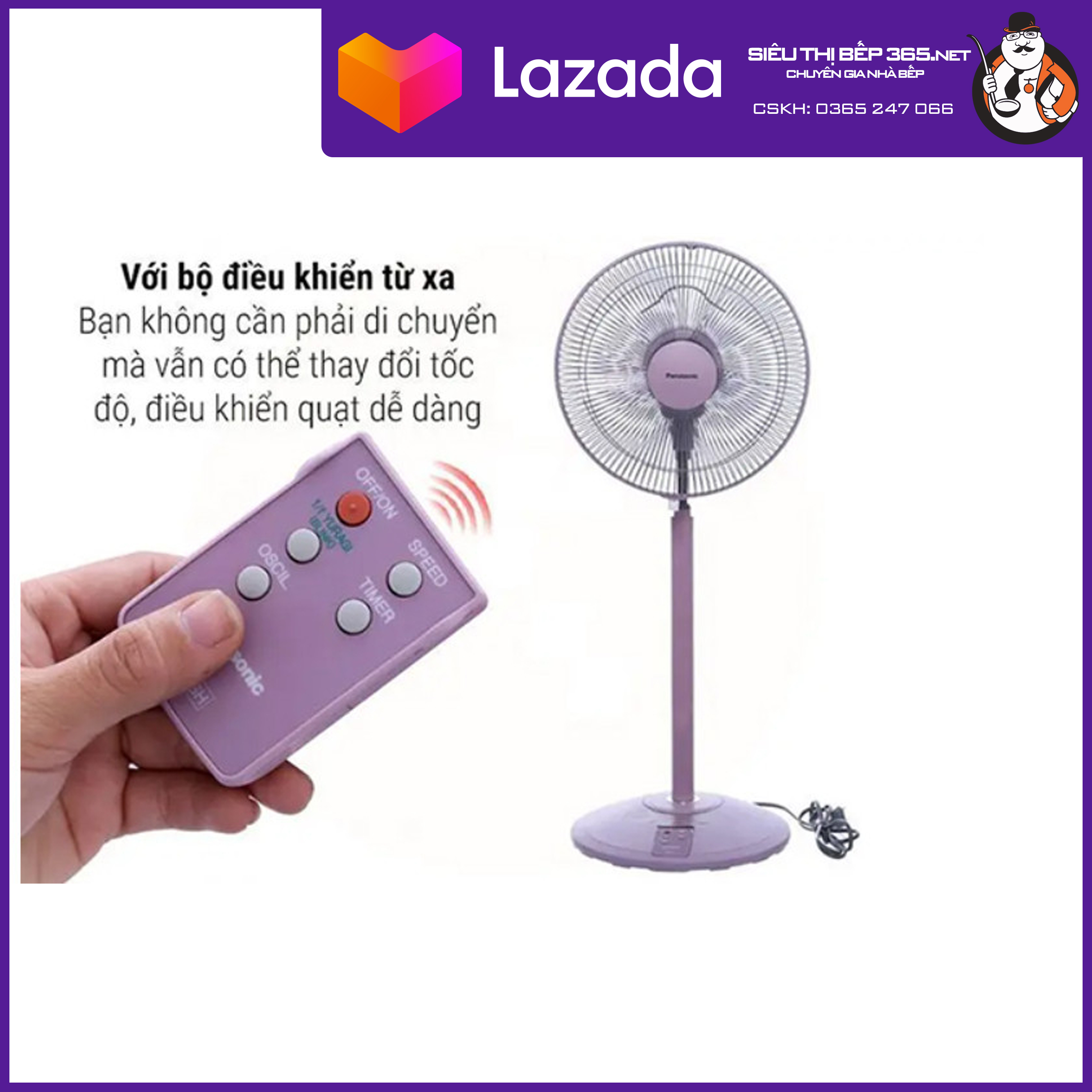 [GIAN HÀNG UY TÍN] [HÀNG CHÍNH HÃNG] Quạt cây Panasonic F-308NHP