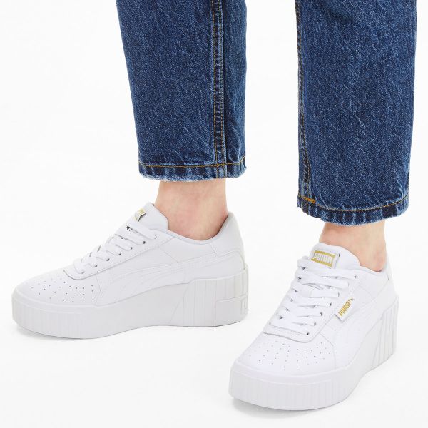 puma cali wedge trainers