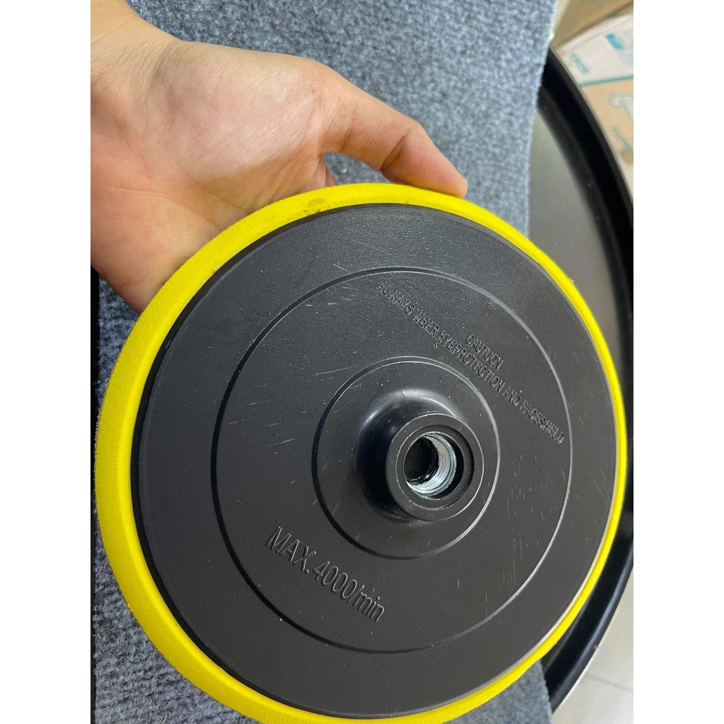 Đế chà nhám tròn,đế gai nhựa đường kính 180mm lỗ cốt 16mm