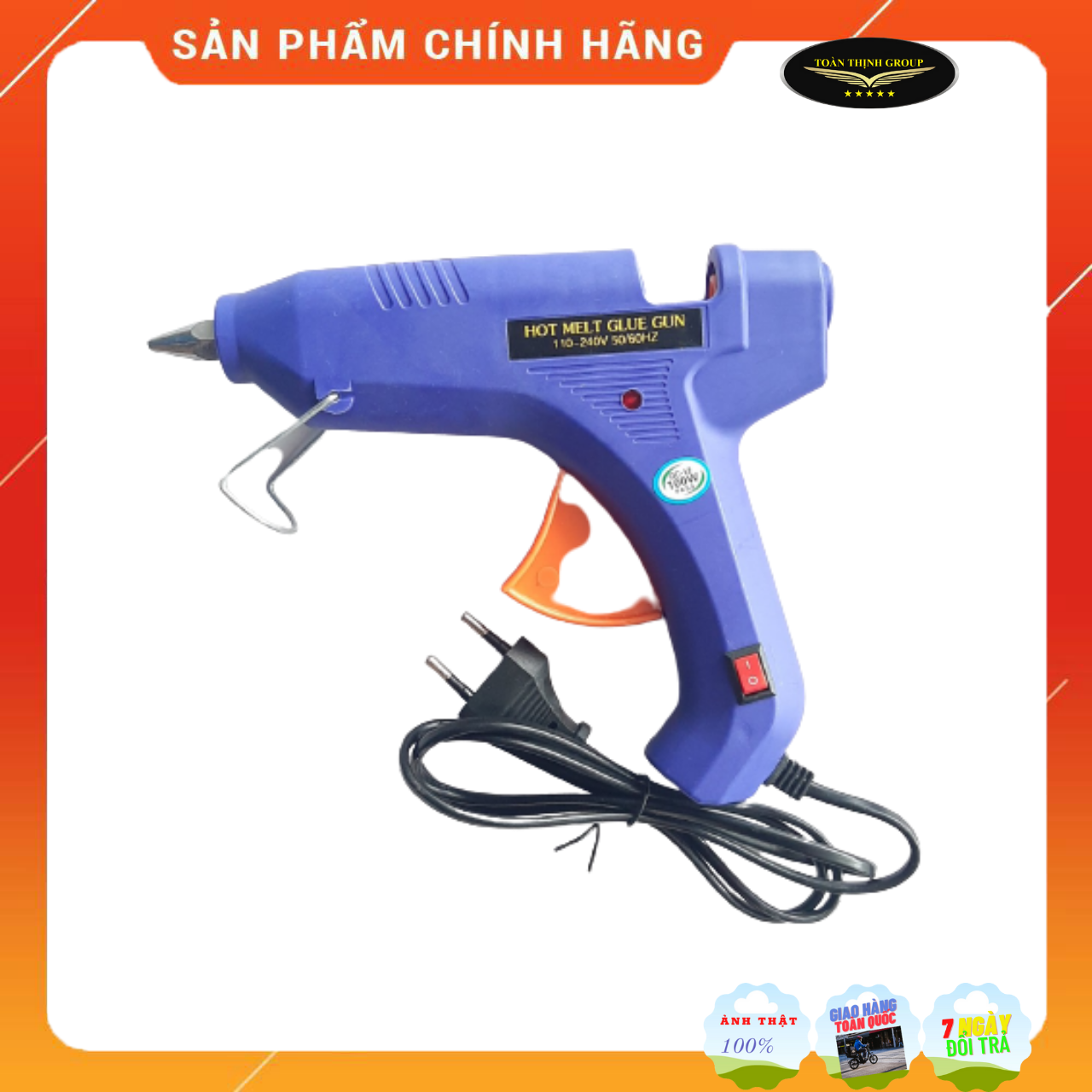 Súng Bắn Keo Nến Silicon 60W (Tặng kèm 1 cây keo nến silicon)