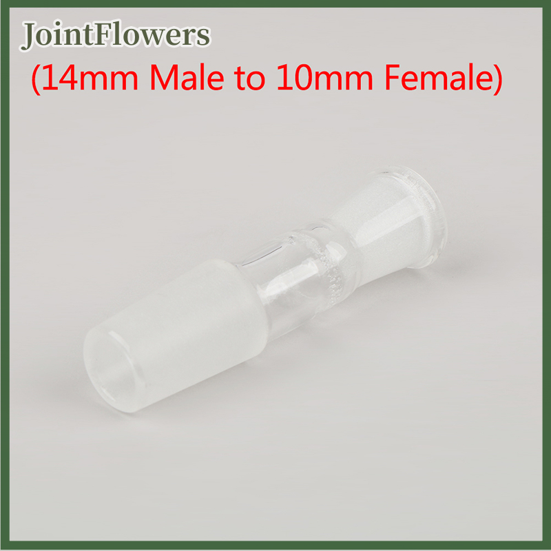 JointFlowers Phụ kiện thủy tinh 14mm Đầu nối chuyển đổi thiết yếu từ đầu đực sang 10 cái