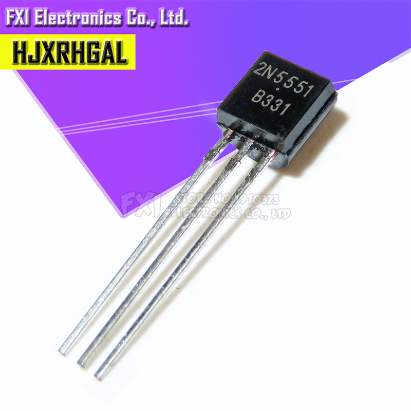 100pcs 2n5551 2n5551 to-92 to92 0.6a 160v npn asal dan transistor asal baru
