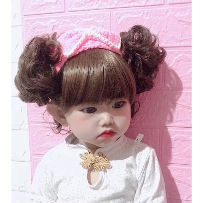 Set yếm rời nâu lụa cho bé