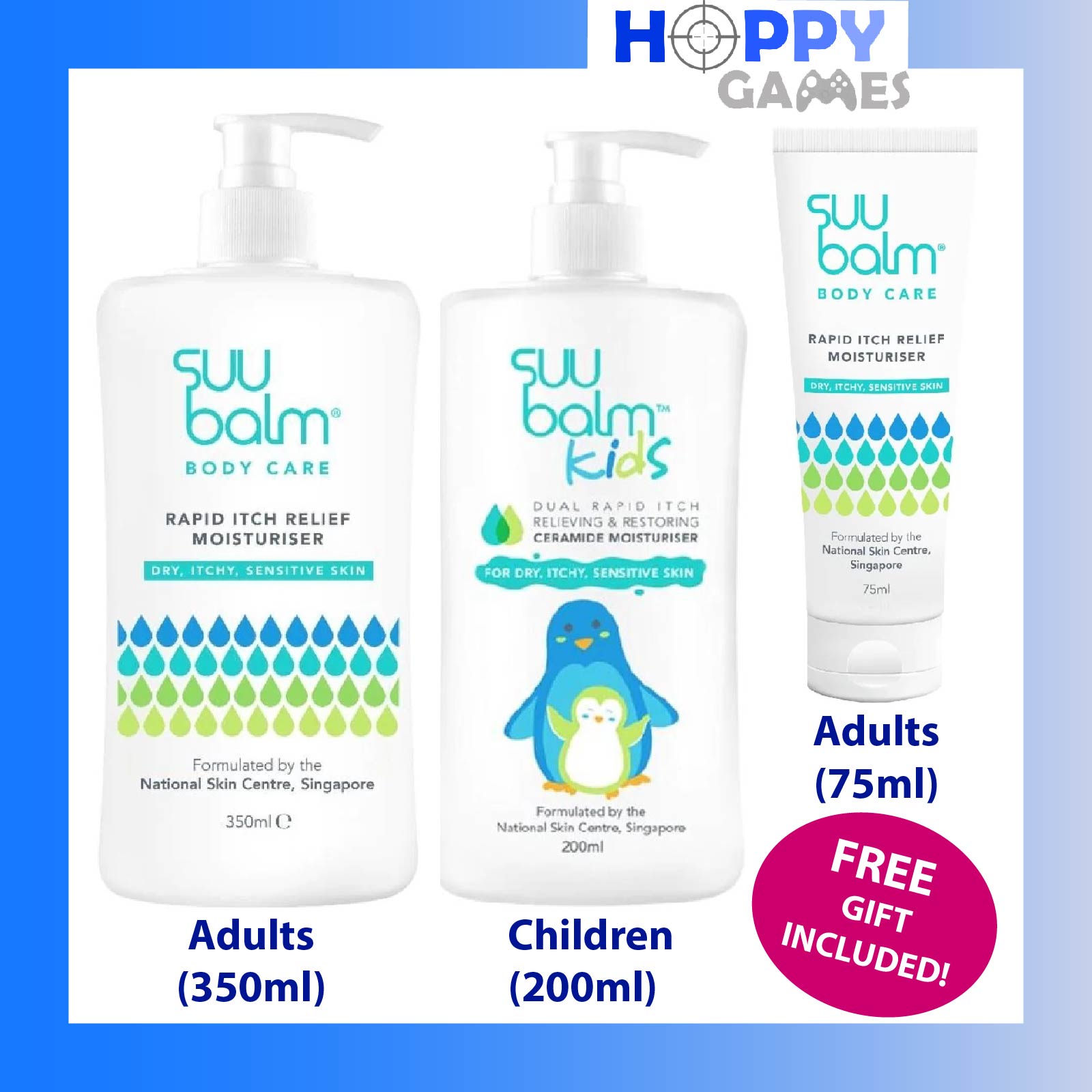 *FREE SHIPPING* [CHOOSE OPTION] Suu Balm Body Rapid Itch Relief Gentle Kids Children