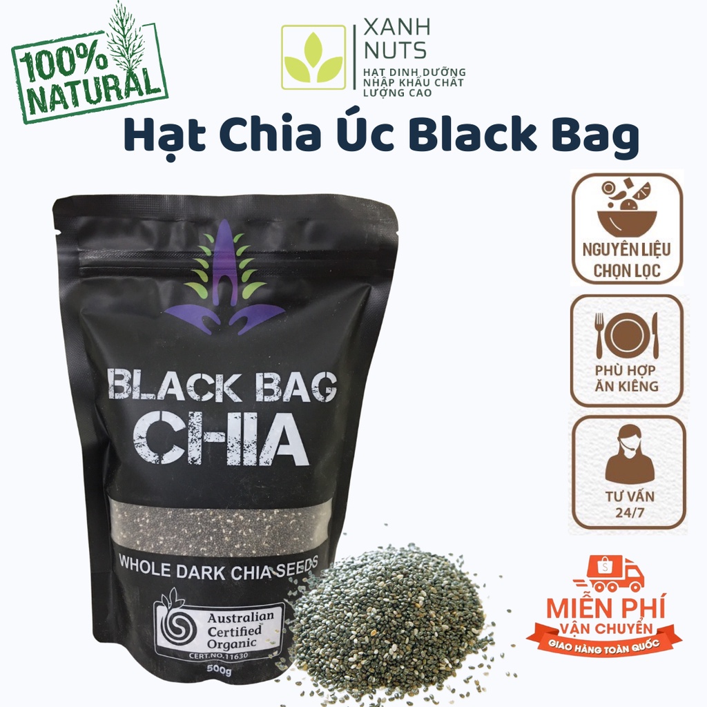 500g Chia BLACK BAG CHIA FT