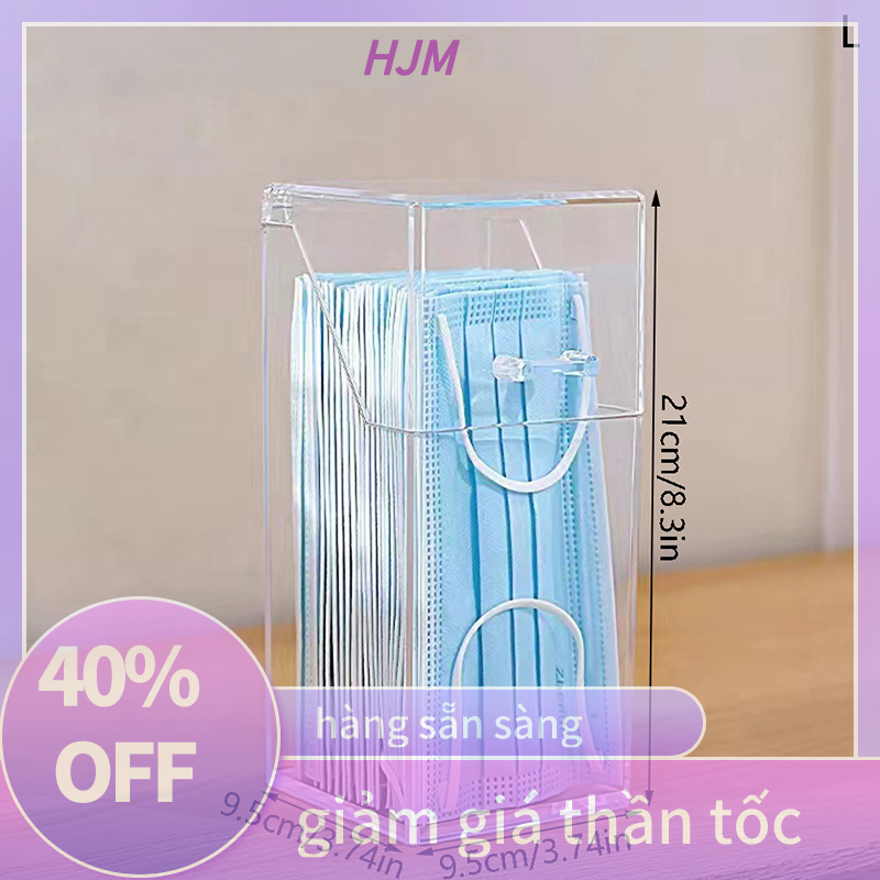 HJM Hộp đựng mặt nạ Hộp khăn giấy ướt Hộp đựng khăn lau trẻ em hộp đựng khăn giấy chống bụi
