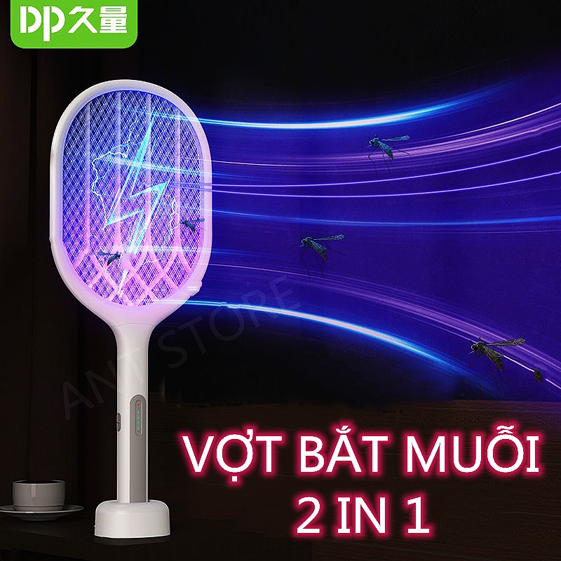 VỢT MUỖI CÓ ĐẾ SẠC USB DP-834