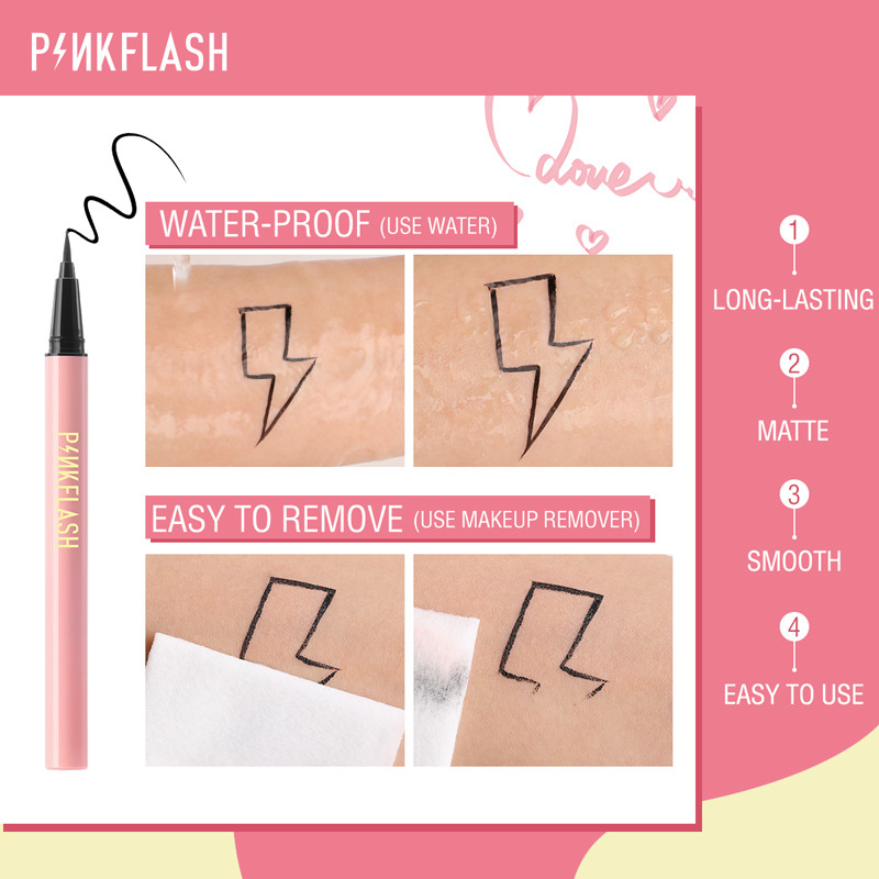 Wenefang Fashion High Color Liquid Eyeliner Pen Rendering Cat Eye Makeup Black Evenly Pigmented Lasting Waterproof Easy To Wear Eye Liner TSLM1. 