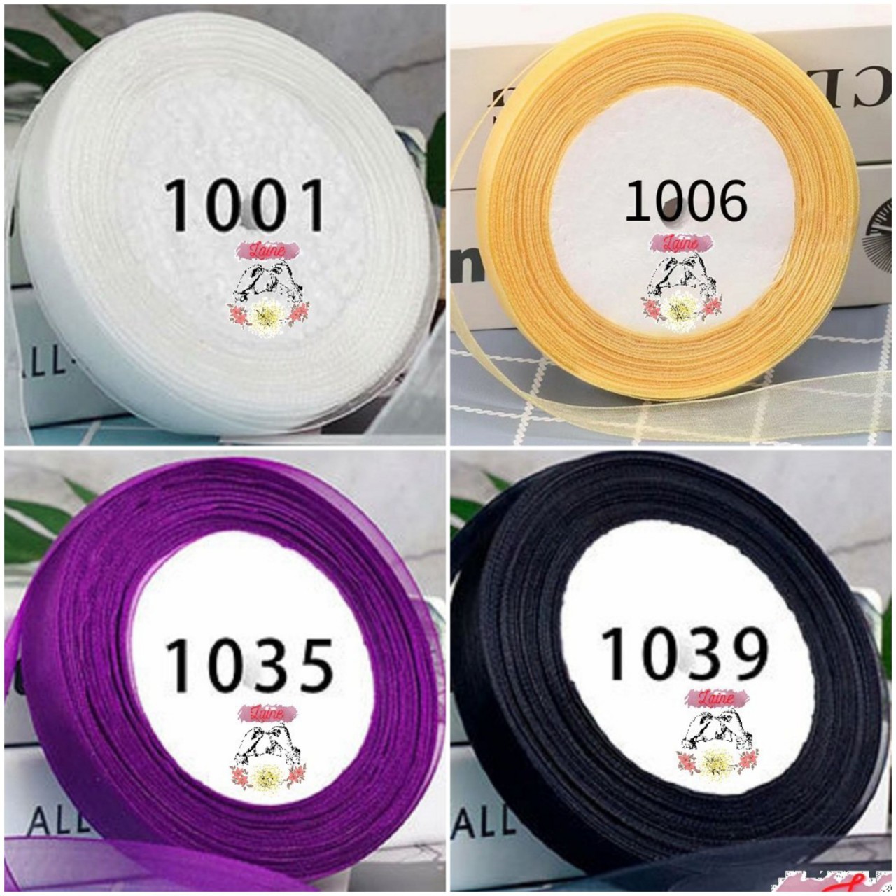 Ruy băng voan 1.5cm (1 cuộn)