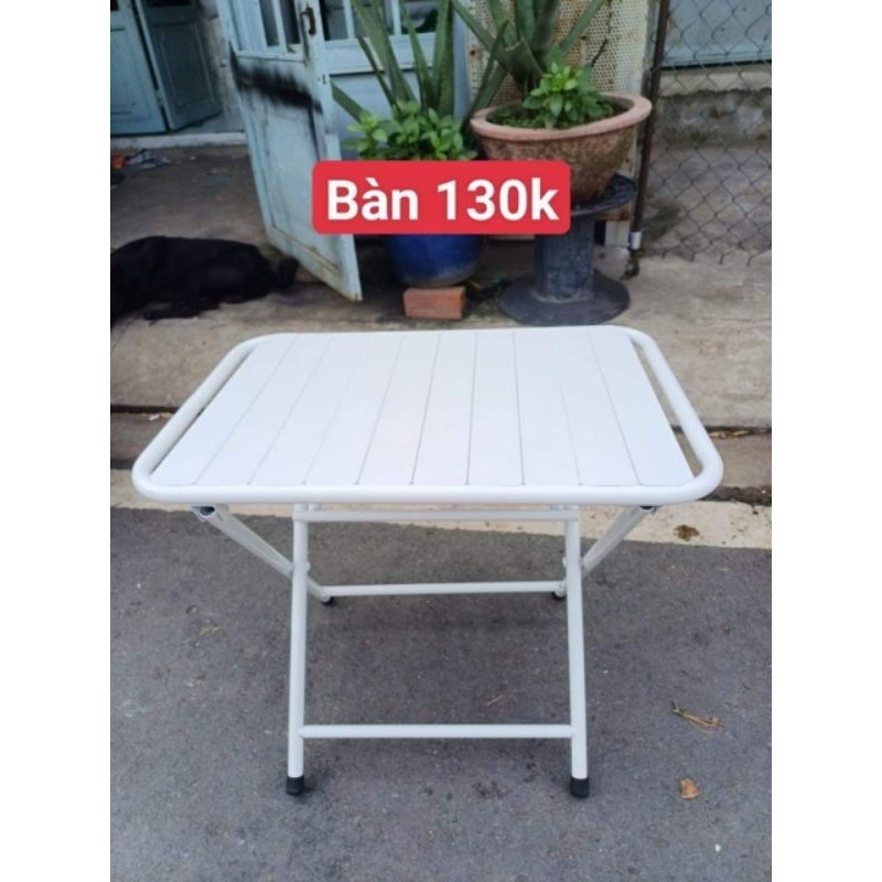 Bàn sắt lá cafe gấp gọn