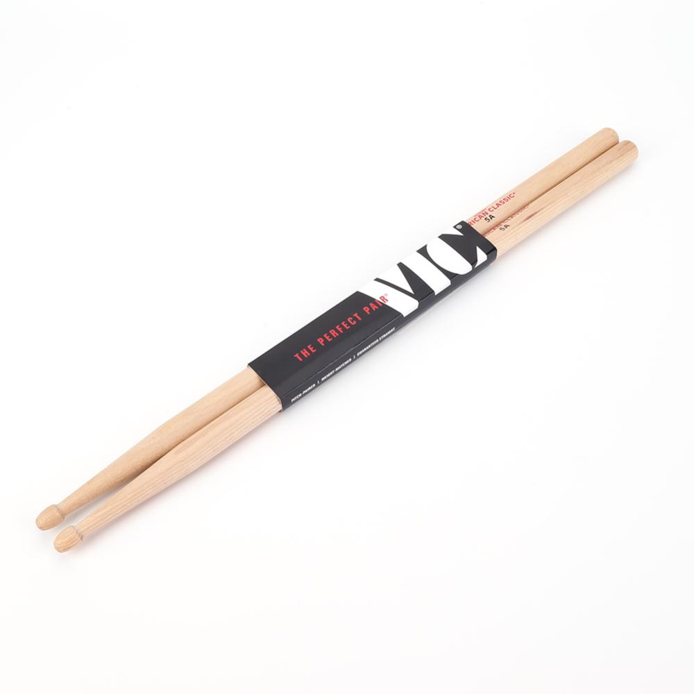 2Pcs Jazz Drum Sticks Consistent Weight and Pitch Wood Tip Drumsticks Classic Drum Sticks for Acoustic/Electronic Drums