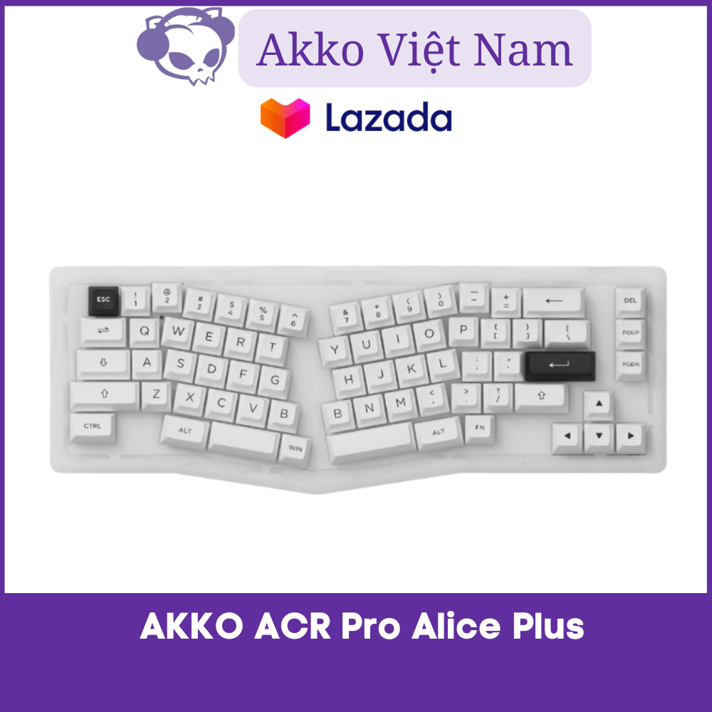 Bàn phím AKKO ACR Pro Alice Plus (RGB / Hotswap / AKKO CS Crystal / Gasket Mount)