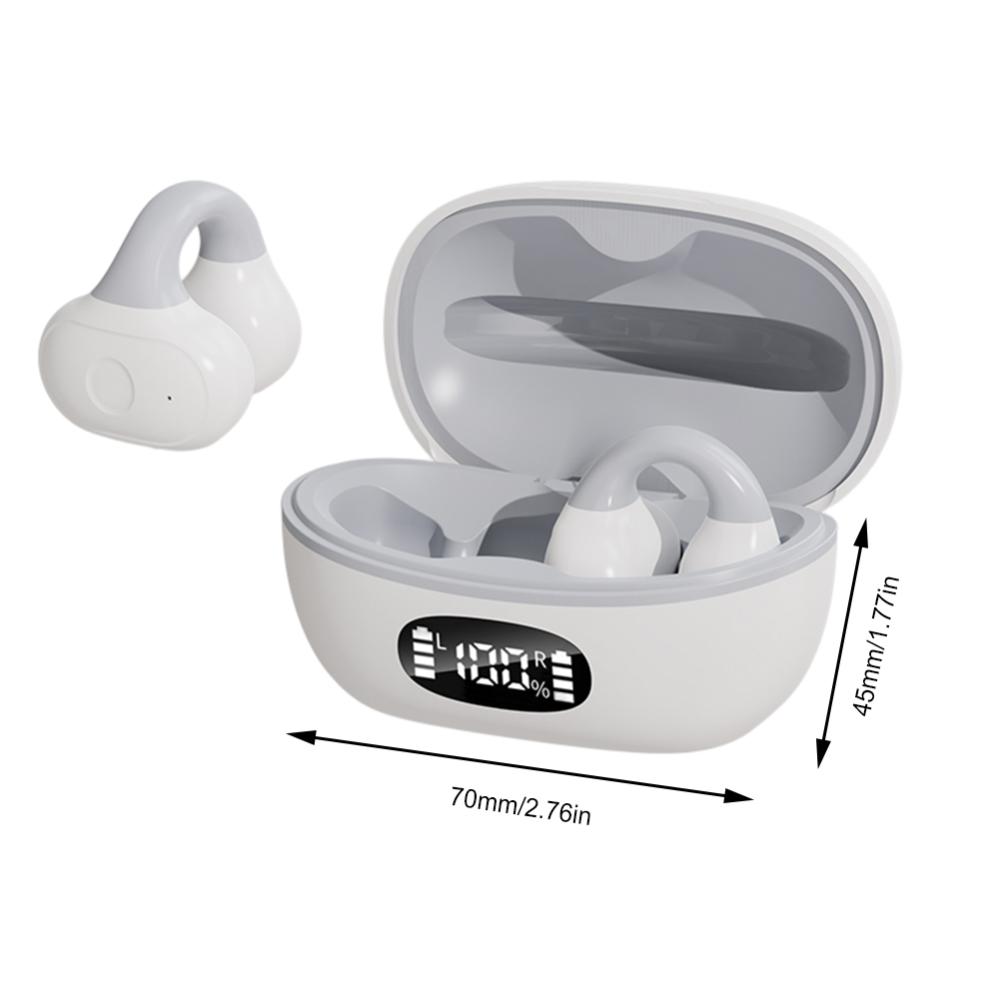 Dẫn truyền âm thanh qua xương Tai nghe nhét tai không dây với Mic Bluetooth tương thích Tai nghe không dây kỹ thuật số sạc trường hợp cho điện thoại thông minh