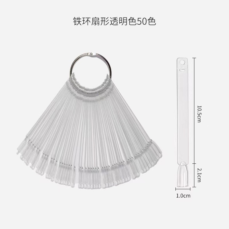 Móng que tập vẽ, tập sơn, làm mẫu nail bịch 50 que (nhọn, vuông, bầu, thang)