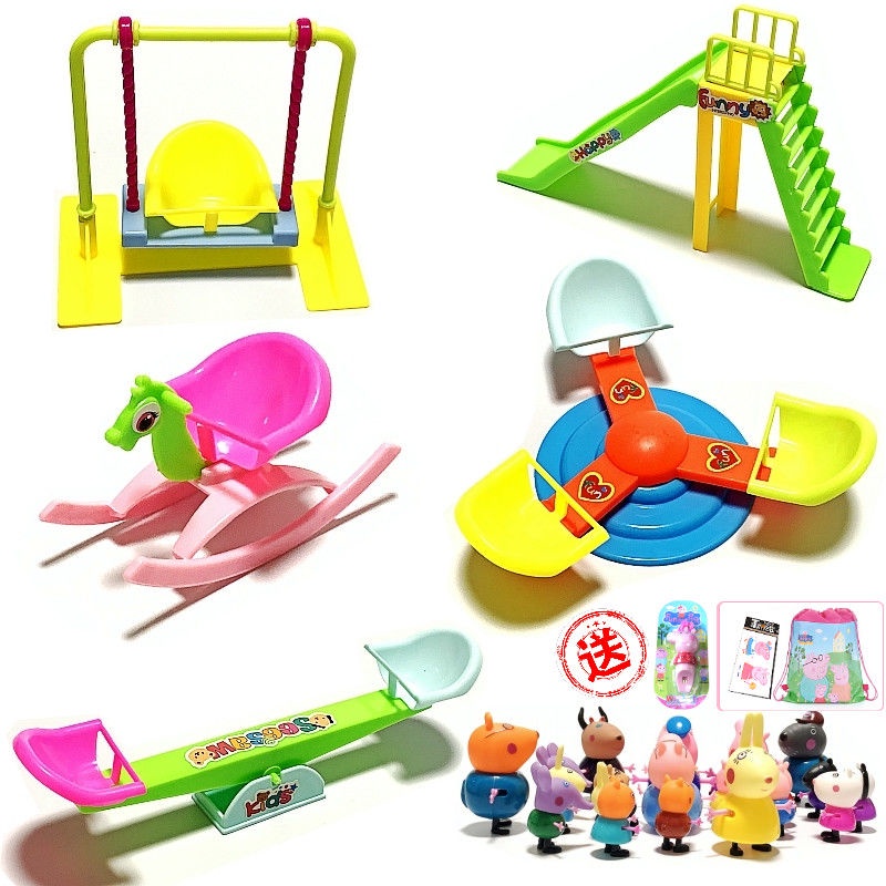 利Đồ chơi lắp ráp mô hình nhà heo Peppa Pig cho bé