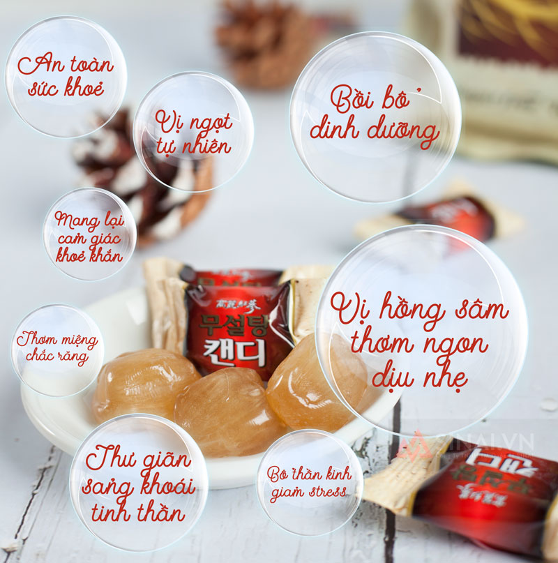 Kẹo sâm Hàn Quốc không đường 500g
