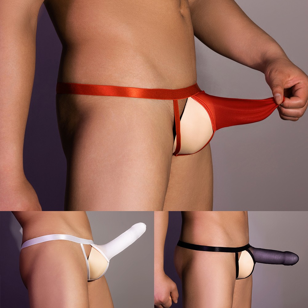 【BLUEHOPE】 Breathable Men's Jockstrap G String Sexy Underwear Pouch Briefs for Men