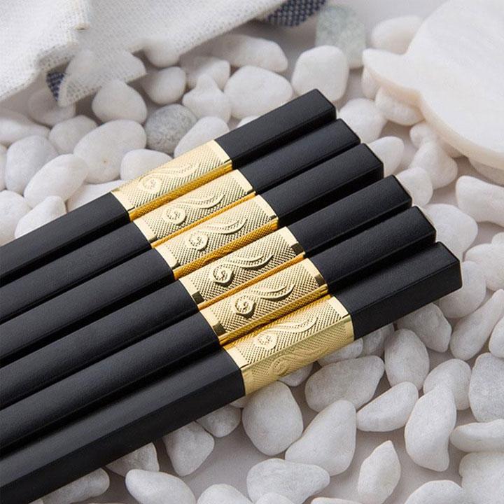 Đũa Mạ Vàng Hộp 10 Đôi