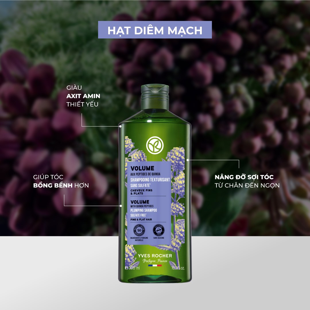 Dầu Gội Làm Phồng Tóc Yves Rocher Volume Plumping Shampoo 300ml