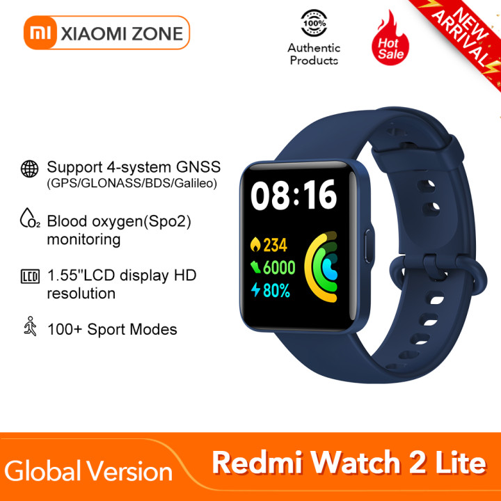 Global Version Xiaomi Redmi Watch 2 Lite 1.55 Hd Display Blood