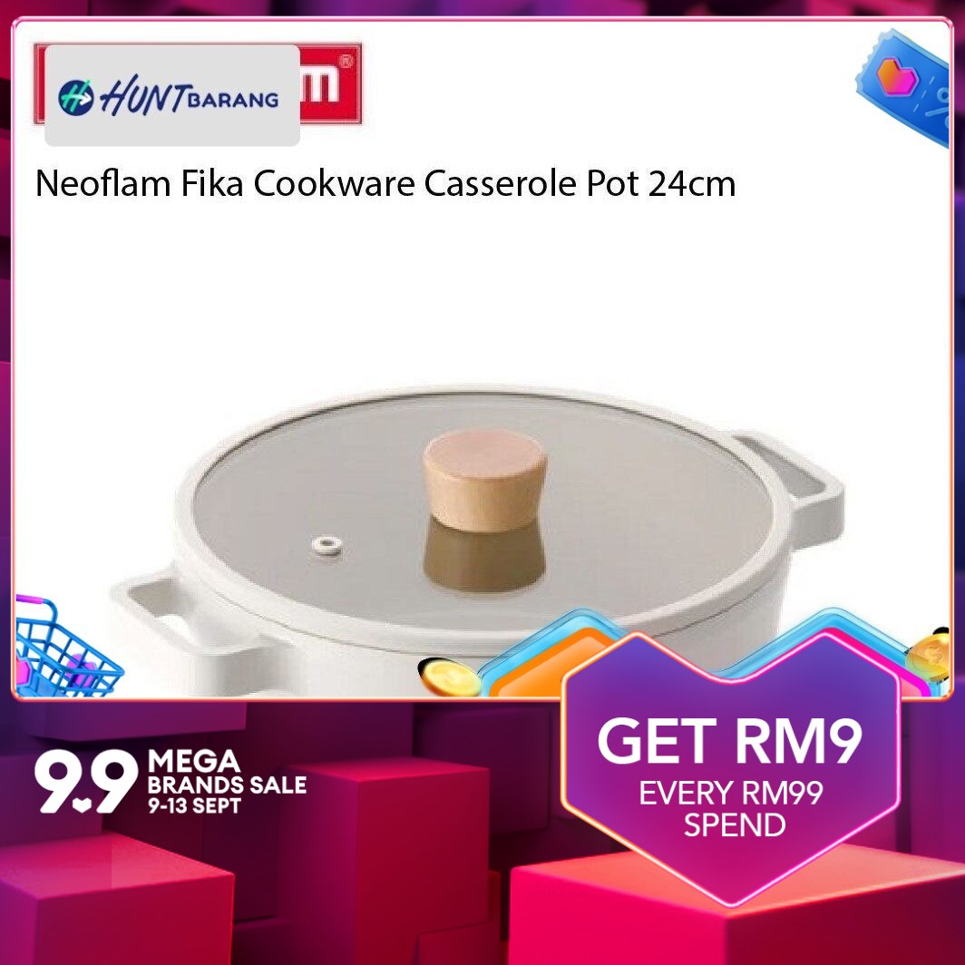 Neoflam Fika Cookware Casserole Pot 24cm Lazada