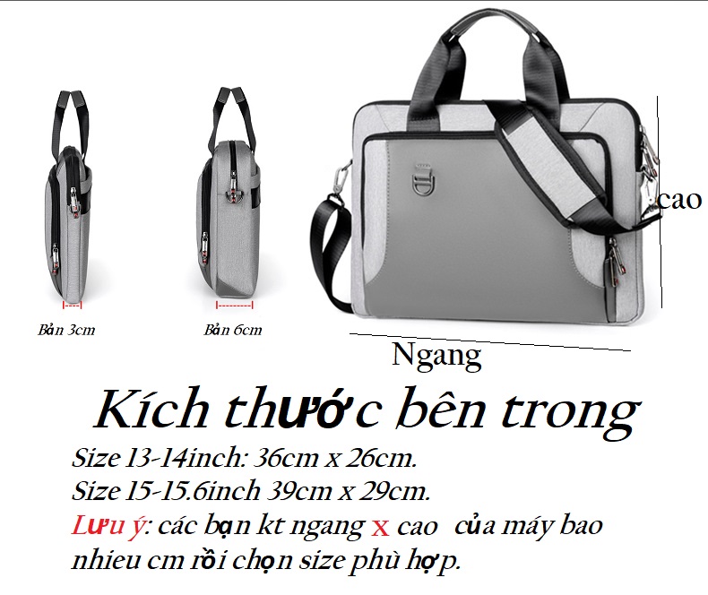 Cặp kiêm túi chống sốc cho Macbook, Laptop