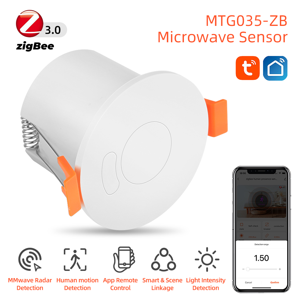 Dueplay 🍉Ready Stock 🍉 Tuya Zigbee wifi 24G Human Presence Sensor Light Illumination Brightness Sensor MmWave Sensing Human Micro Motion Detection Static Sensor PIR Motion Sensor Oct.