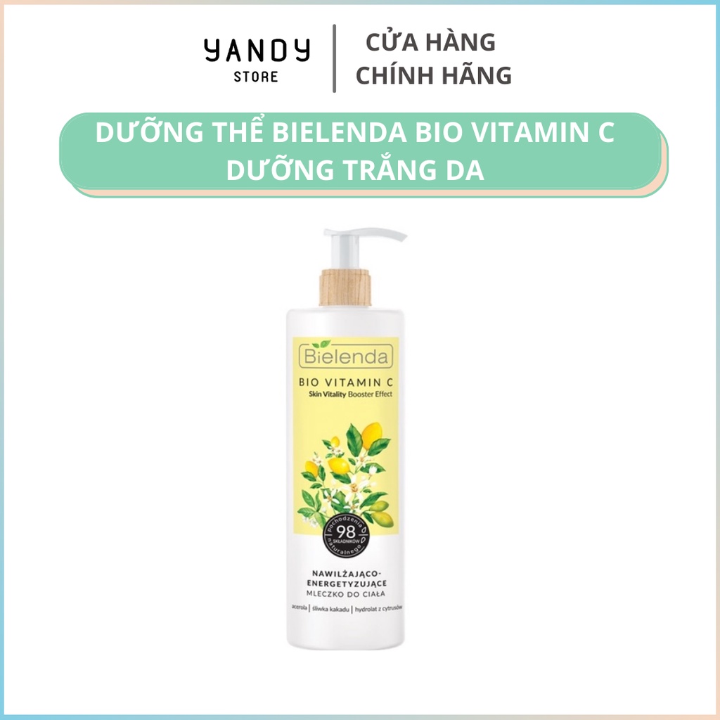 Dưỡng thể trắng da bielenda bio vitamin c 400ml