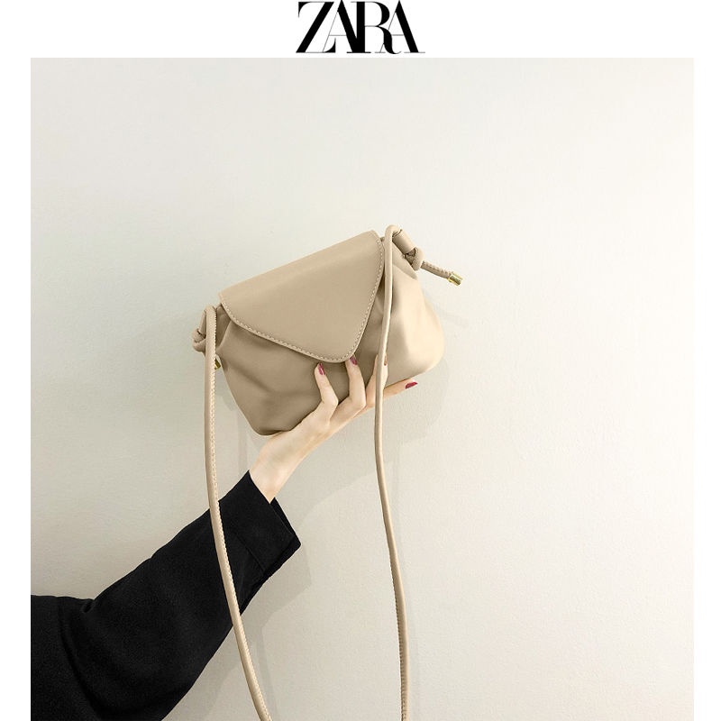 Lesac túi xách nữ đi tiệc Túi Xách Nữ túi đeo chéo túi chéo Zara Delicate Pouch Phụ nữ Mới Kết cấu Cao cấp Pleated Cloud Bag Niche Phổ biến Shoulder Bag