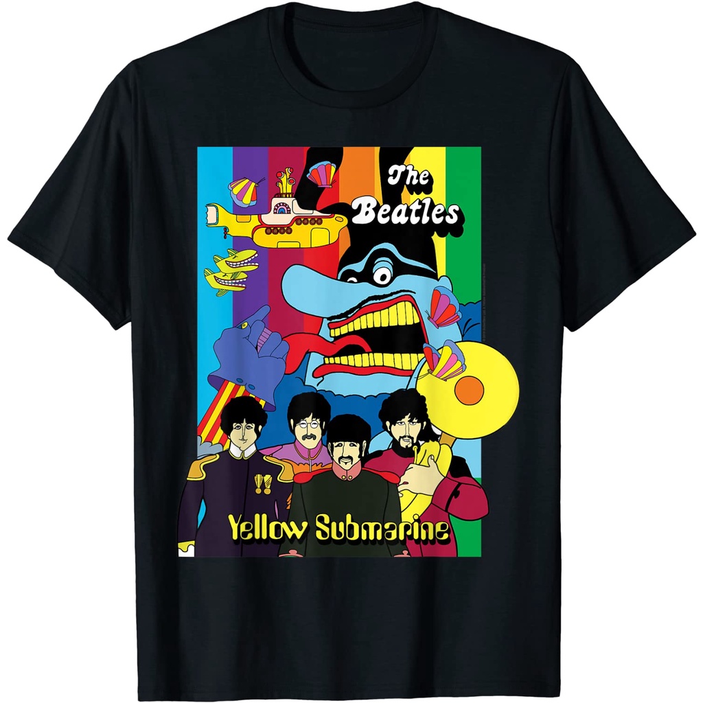 Band of The Beatles Collage Poster T-Shirt For Adult
