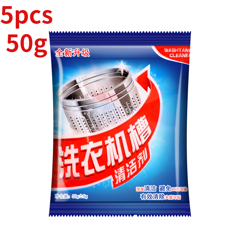 5pcs Household Washing Machine Cleaner Washing Machine Drum Mildew Remover Surfactant