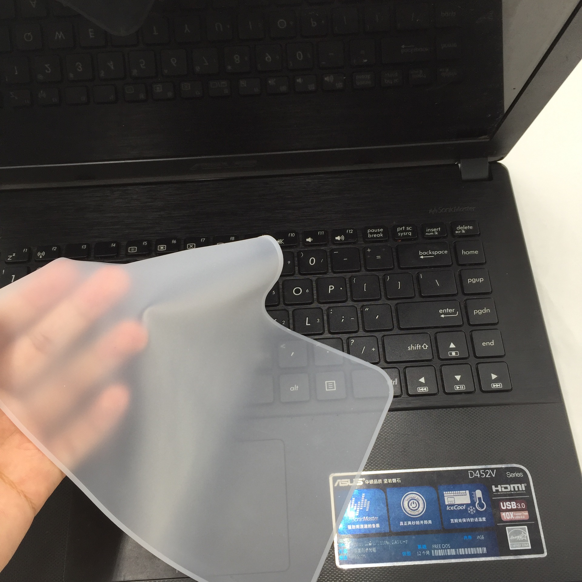 [HCM] Miếng Phủ Bàn Phím Silicon 13 -17 inch (Chắn bụi, Chống nước cho latop)-GL314
