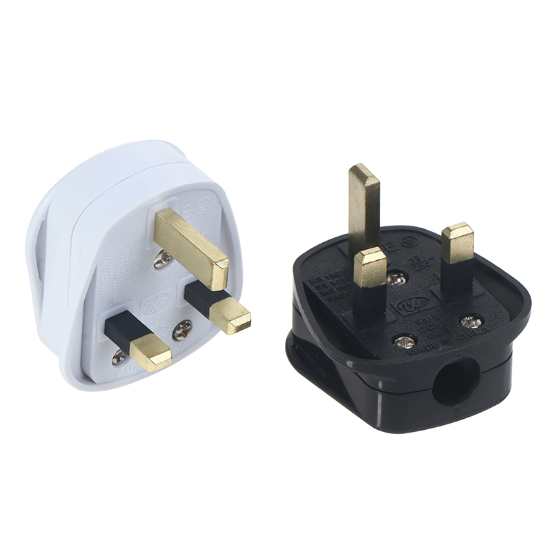 England Removable Power Plug White Black 3 Pin UK Mains Plug 13A Appliance Assembly Power Cord Fuse Wiring Connector BOYUAN. 