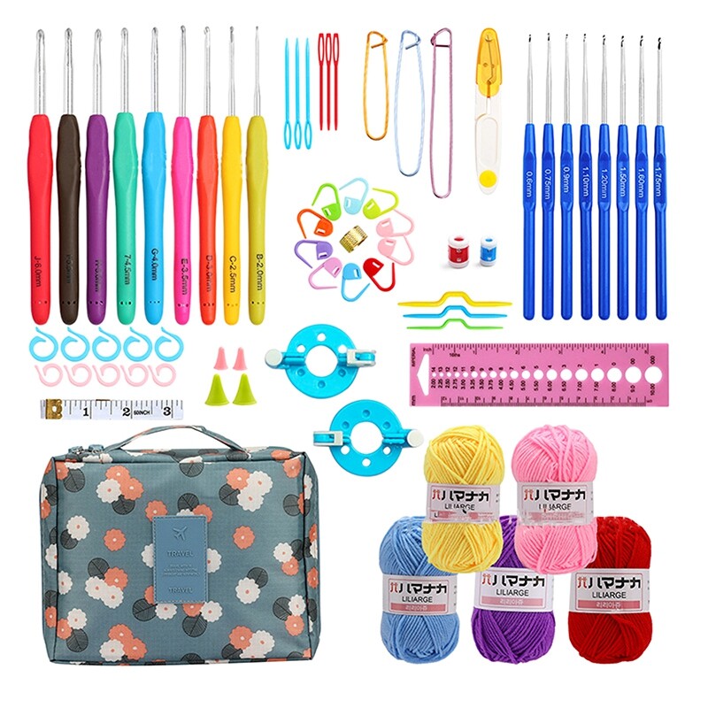 Bộ 59 Dụng Cụ Đan Móc Len Thủ Công Cho Người Mới Bắt Đầu