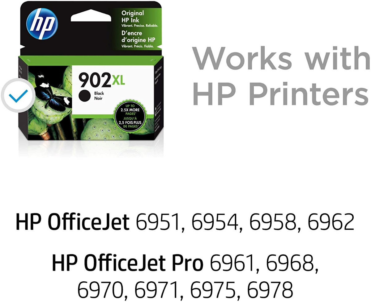 hp printer ink 902xl black