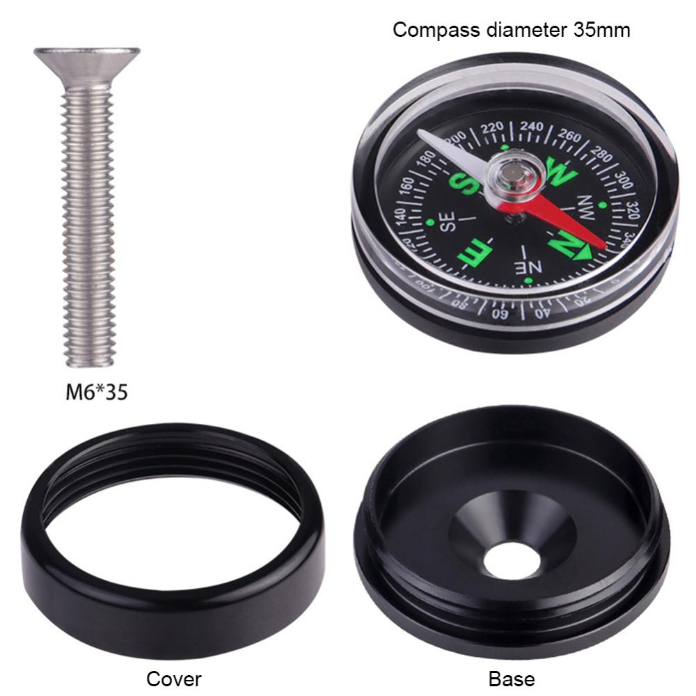 Bike Compass Lightweight Hiking Compass Waterproof Motorcycle Compass Dustproof S/L Multi-Purpose for Bicycle/Motorcycle