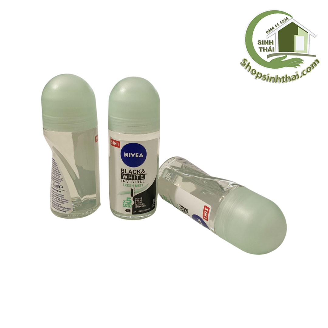 Lăn nách khử mùi NIVEA nữ BLACK & WHITE 50ml