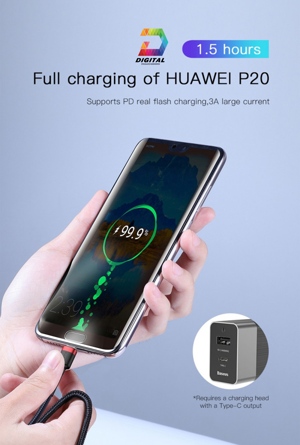 Cáp Sạc Nhanh Type C to Type C PD 2.0 60W Chính Hãng Baseus