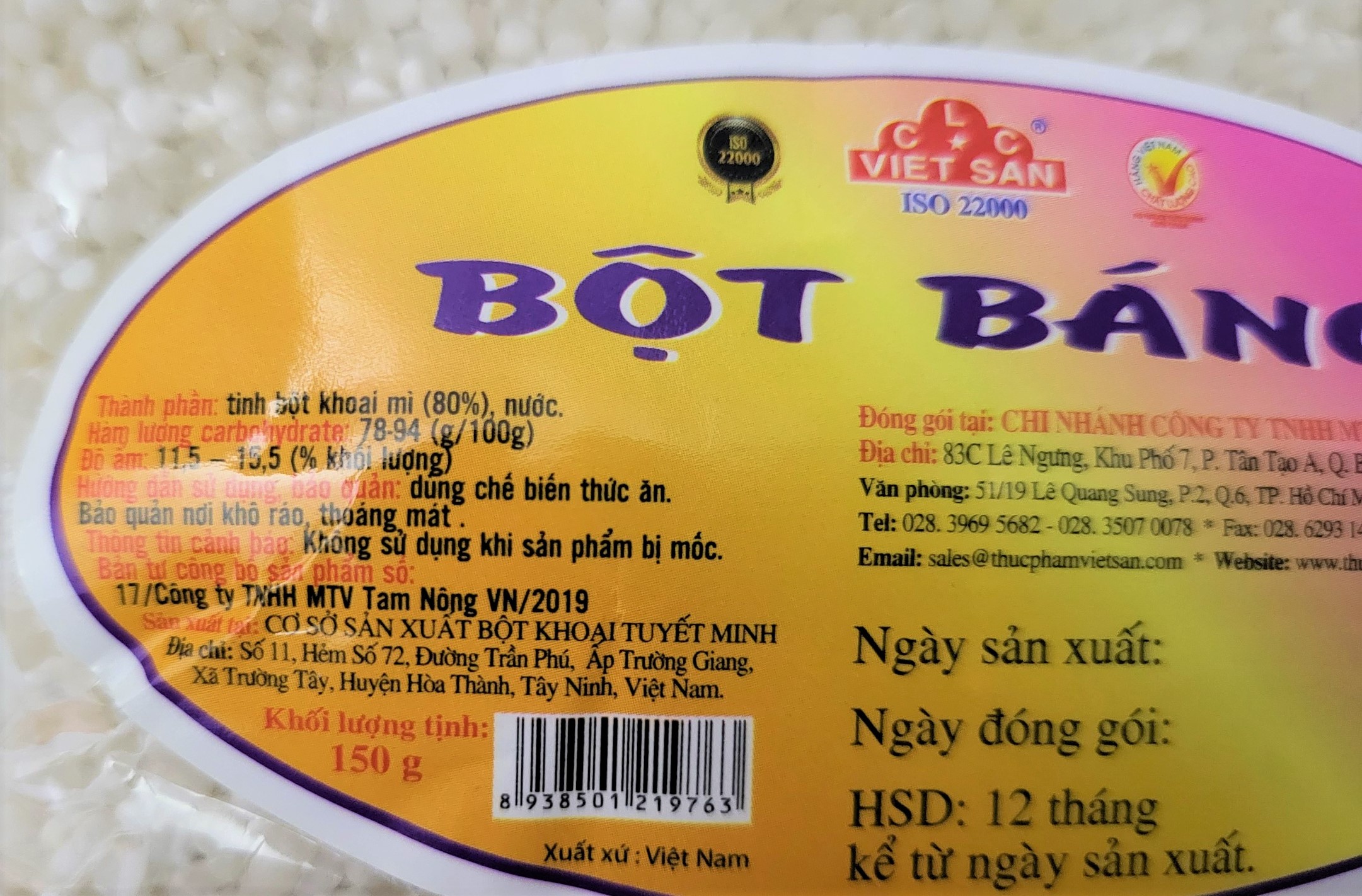 [Gói 150g] BỘT BÁNG NẤU CHÈ [VN] VIỆT SAN