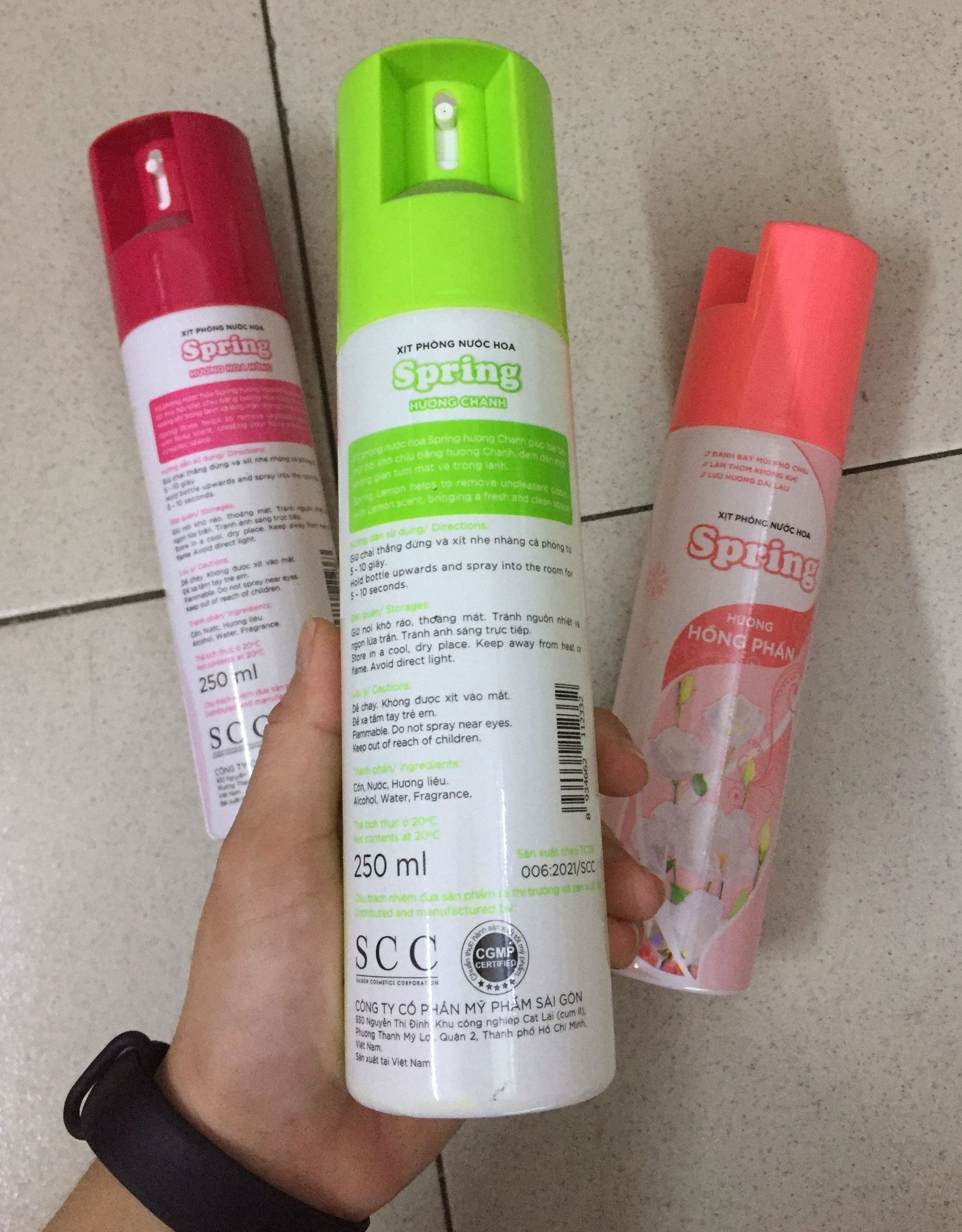 Nước hoa xịt phòng Spring 225 ml