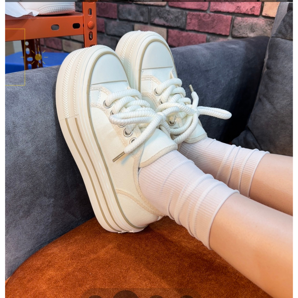 [SIÊU SALE NĂM MỚI] [FREESHIP + VOUCHER] Giày thể thao nữ basic dây thừng đế 5cm Tifani