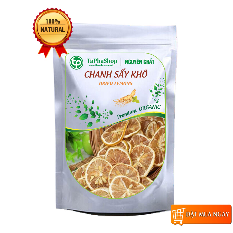Chanh thái lát sấy khô 100g, Trà chanh sấy khô, Detox giảm cân, thanh lọc cơ thể - tấn phát
