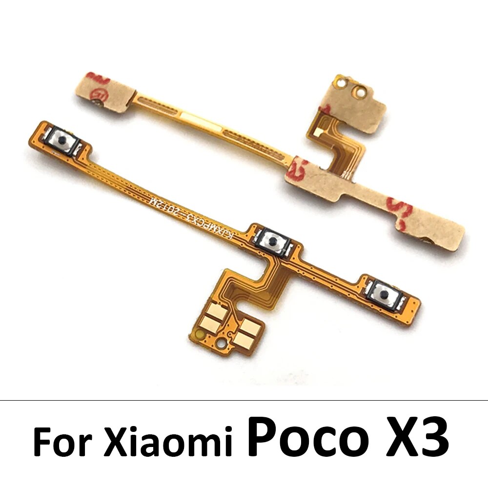 New For Xiaomi Poco F1 F2 X3 M3 Pro A1 A2 A3 Lite Power Switch On Off Volume Key Button Flex Cable Replacement Parts. 