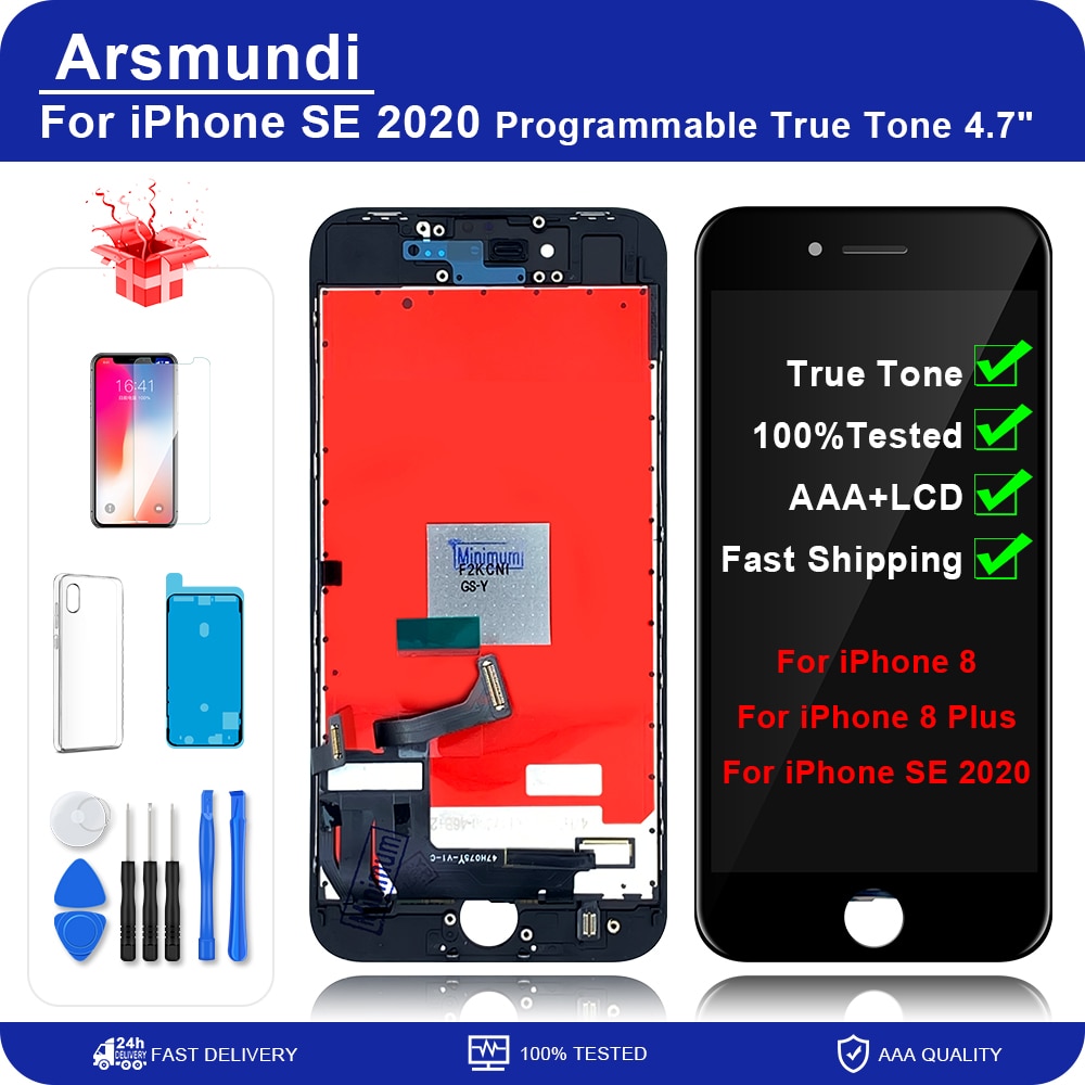 True Tone For Iphone SE 2020 8 Plus LCD Display Touch Screen Digitizer Assembly For Iphone 8 Plus