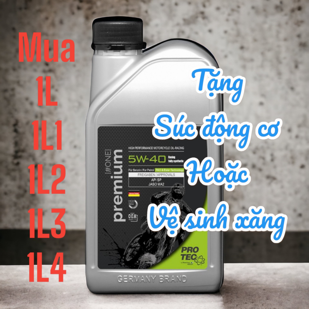 Nhớt Bluechem Racing 5W40 PAO& Ester