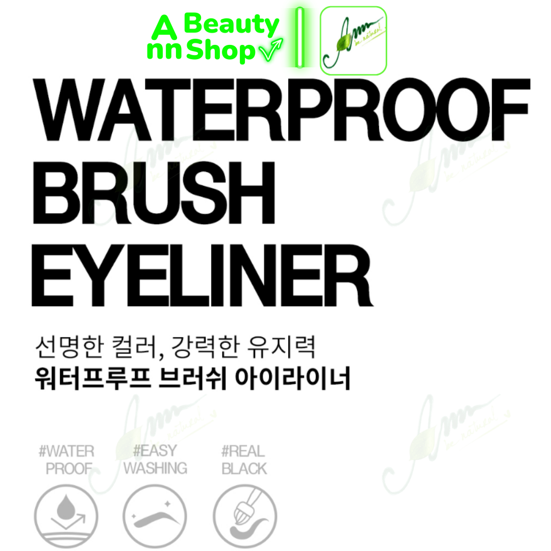 Kẻ mắt nước Karadium Waterproof Brush Liner Black
