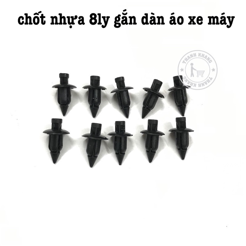 T Combo 5 Nút nhấn ốc bấm nhựa dàn áo xe Honda ,Yamaha