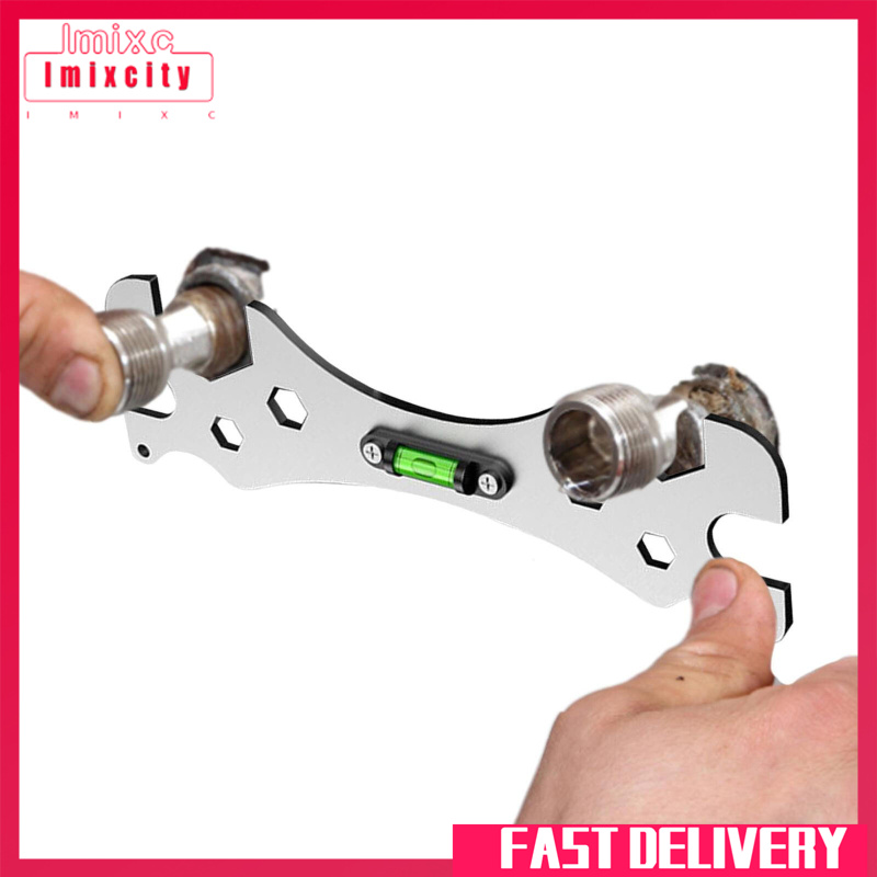 Imixcity Bathroom Multifunctional Wrench Universal Self-Levelling Curved Angle Wrench Faucet Measuring Repair Tools