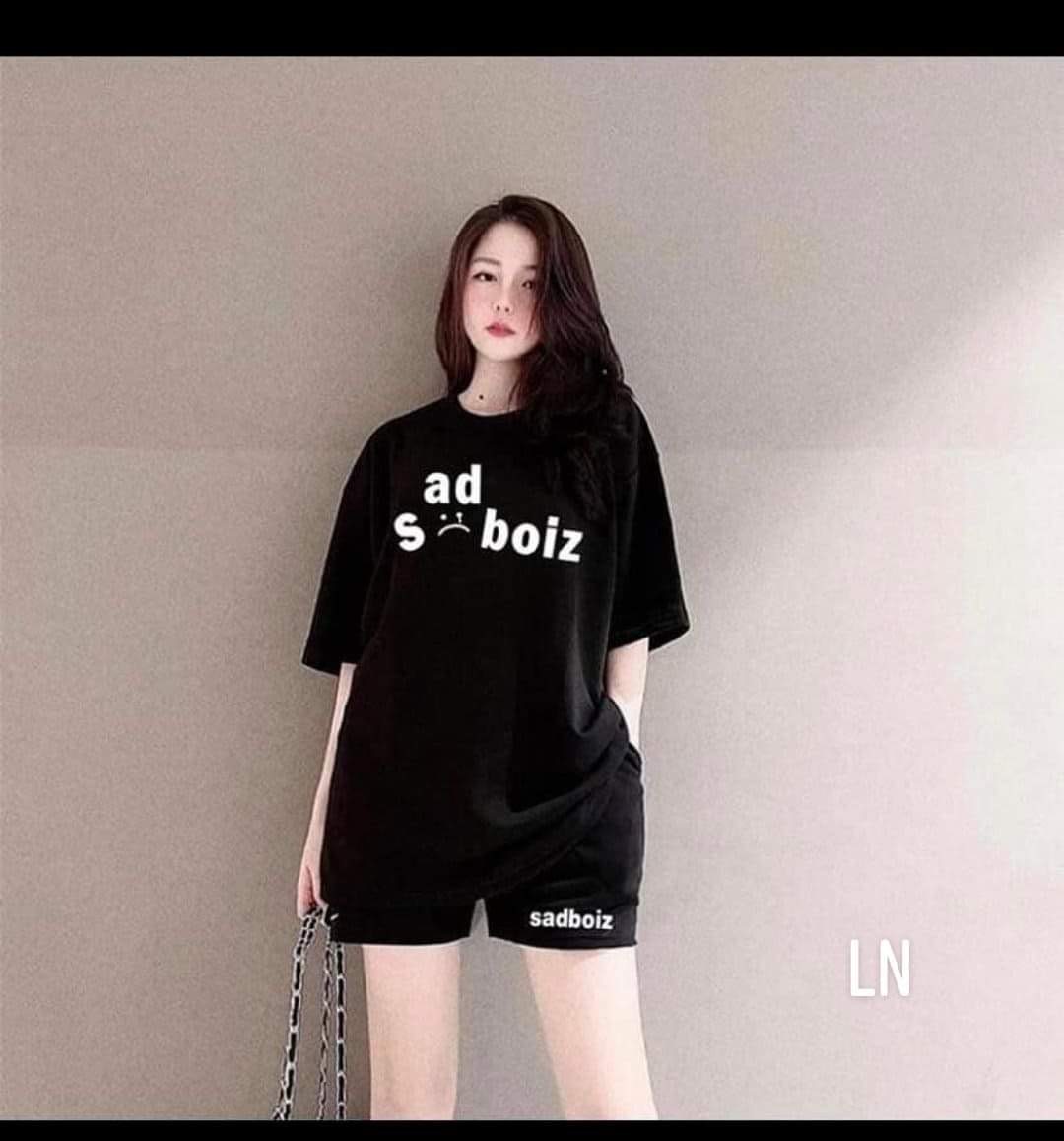 Sét áo đùi sad bozz   Chất cotton su,ln