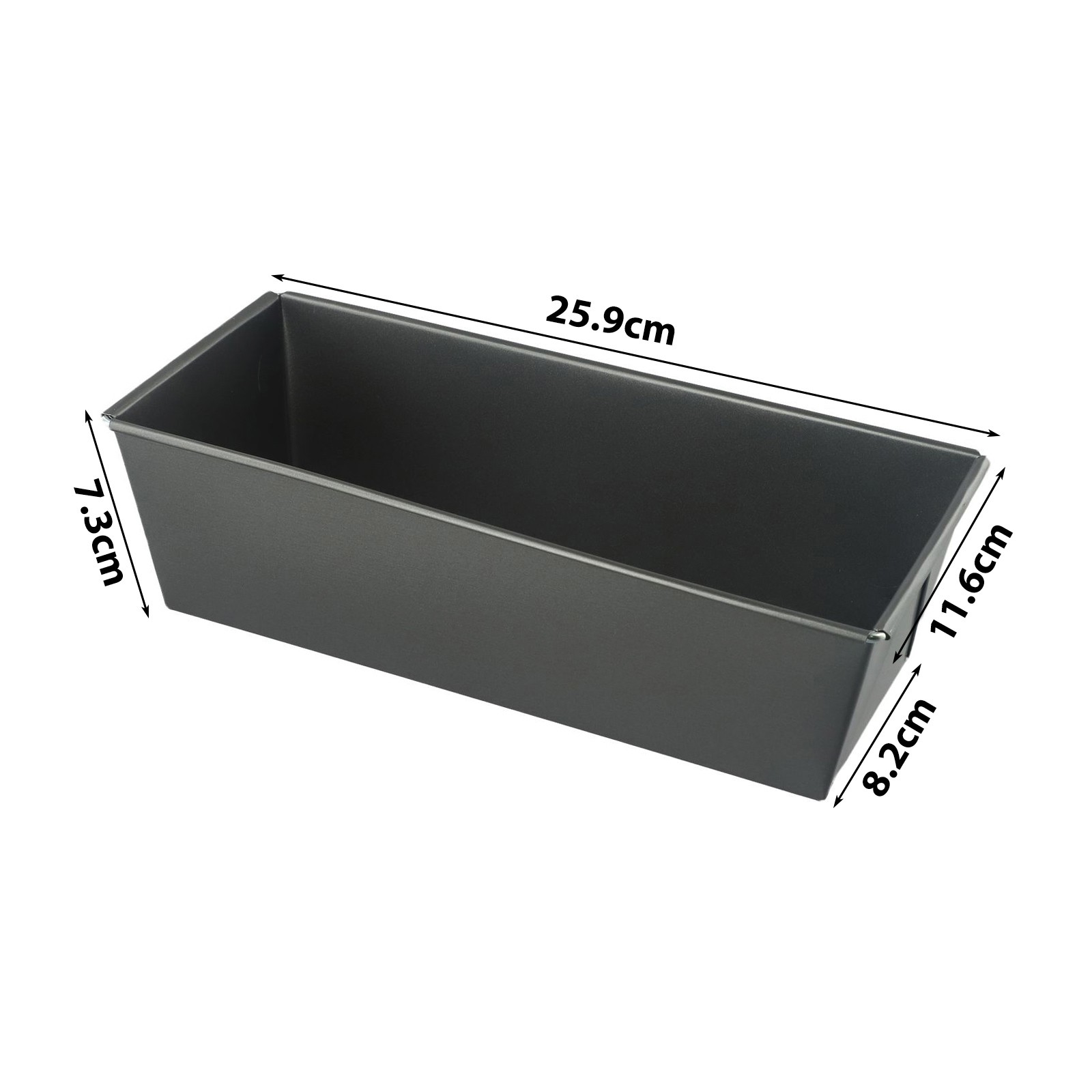 COOLELECT Toast Baking Mold Cake Pan Tray Non-Stick Black Mold Rectangular Baking High quality Durable Ready Ship